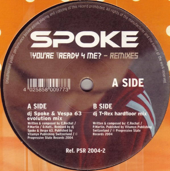 DJ Spoke - You're Ready 4 Me? - Remixes | Progressive State Records (PSR) (PSR 2004-2) - 2
