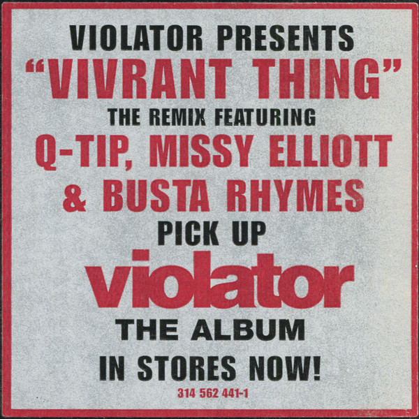 Violator Feat Q-Tip - Vivrant Thing (Remixes) | Violator (314 562 441-1) - 4 Violator Feat Q-Tip - Vivrant Thing (Remixes) | Violator (314 562 441-1) - 4