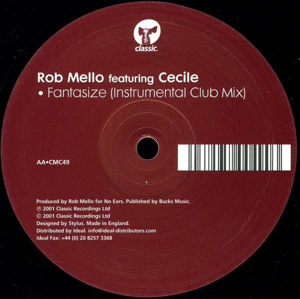 Rob Mello Featuring Cécile - Fantasize | Classic (CMC49) - 3