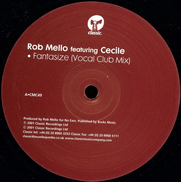Rob Mello Featuring Cécile - Fantasize | Classic (CMC49) - 2