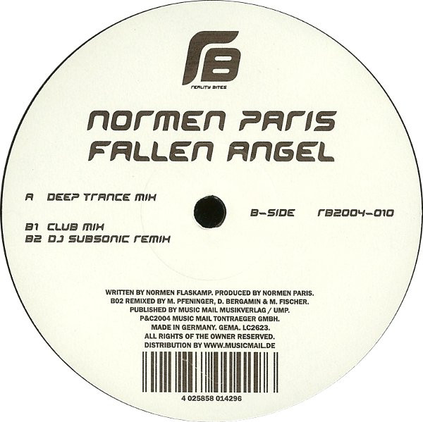 Normen Paris - Fallen Angel | Reality Bites Records (RB2004-010)