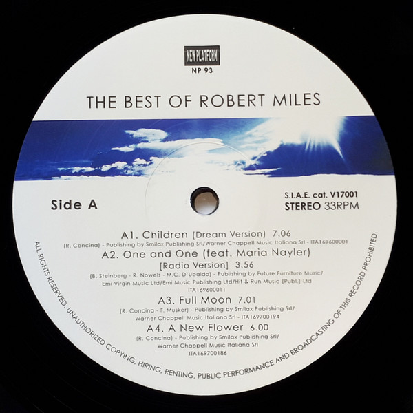 Robert Miles - The Best Of Robert Miles | New Platform (NP93) - 3