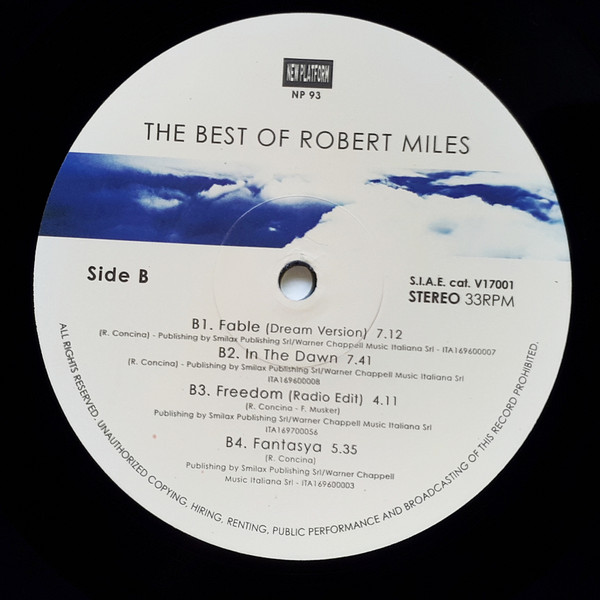Robert Miles - The Best Of Robert Miles | New Platform (NP93) - 4