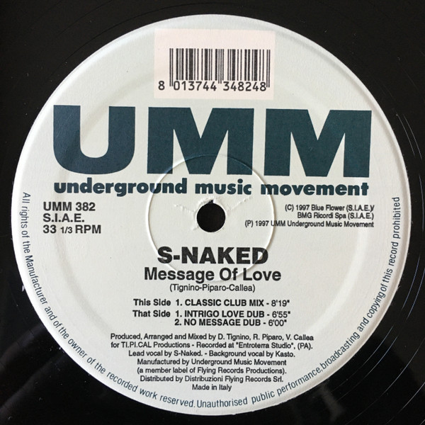 S-Naked - Message Of Love | UMM (UMM 382)