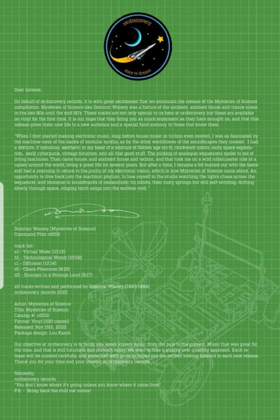 Mysteries Of Science - Mysteries Of Science | re:discovery records (rd002)