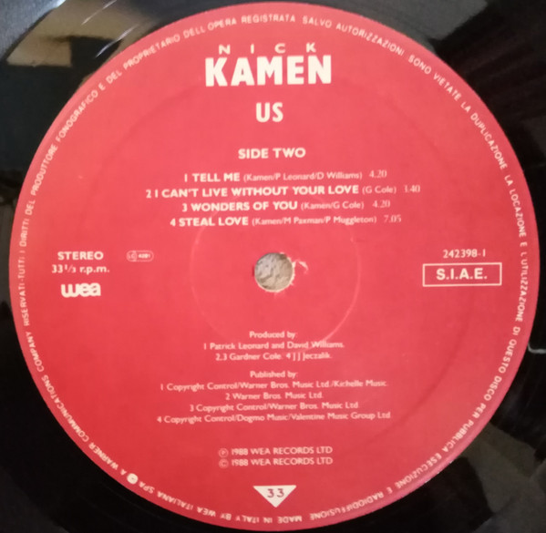 Nick Kamen - Us | WEA (242398-1) - 4