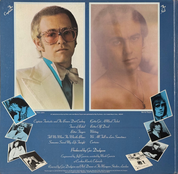 Elton John - Captain Fantastic And The Brown Dirt Cowboy [Vinyl] | MCA Records (MCA-2142) - 2
