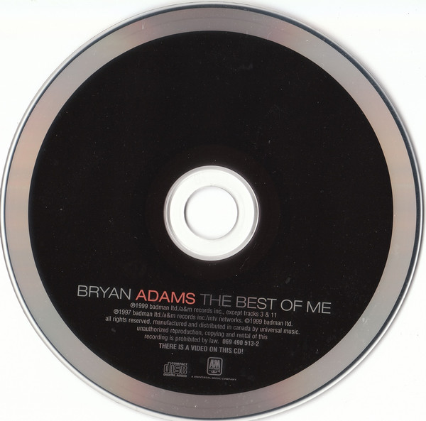 Bryan Adams - The Best Of Me | A&M Records (069490513-2) - 3