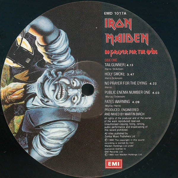 Iron Maiden - No Prayer For The Dying | EMI (EMD 1017) - 3 Iron Maiden - No Prayer For The Dying | EMI (EMD 1017) - 3