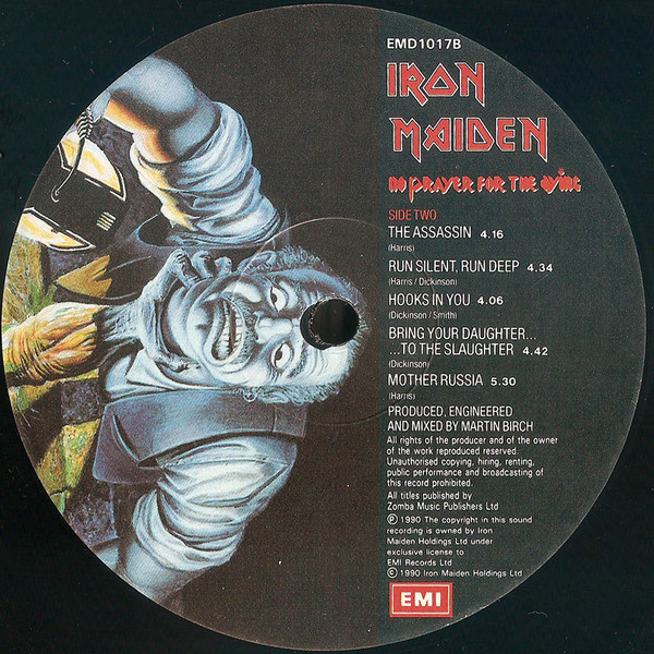 Iron Maiden - No Prayer For The Dying | EMI (EMD 1017) - 4 Iron Maiden - No Prayer For The Dying | EMI (EMD 1017) - 4