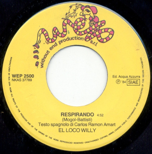 El Loco Willy / Skip - Respirando / Give A Little Bit Of Loving You | Wep (WEP 2500)