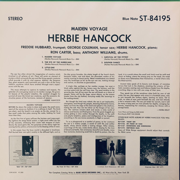 Herbie Hancock - Maiden Voyage | Blue Note (84195) - 4