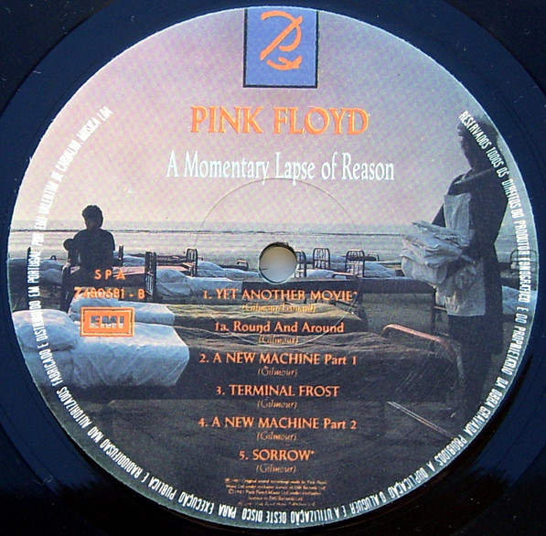 Pink Floyd - A Momentary Lapse Of Reason | EMI (74 8068 1) - 3 Pink Floyd - A Momentary Lapse Of Reason | EMI (74 8068 1) - 3