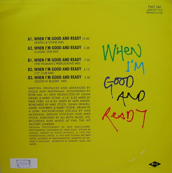 Sybil - When I'm Good And Ready | PWL International (PWLT 260) - 2 Sybil - When I'm Good And Ready | PWL International (PWLT 260) - 2