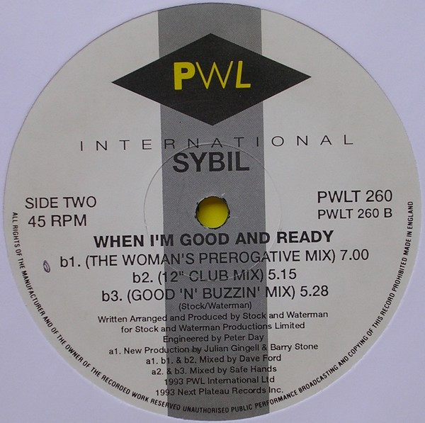 Sybil - When I'm Good And Ready | PWL International (PWLT 260) - 4 Sybil - When I'm Good And Ready | PWL International (PWLT 260) - 4