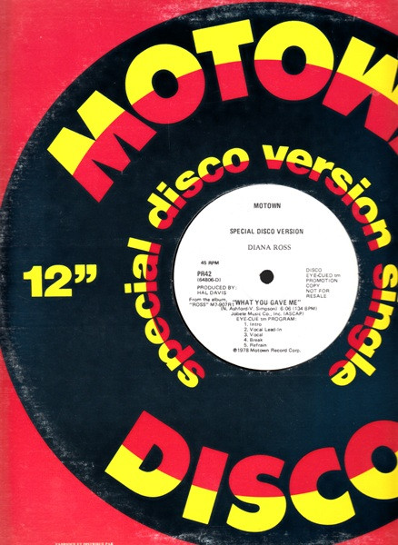 Diana Ross - What You Gave Me | Motown (PR42)
