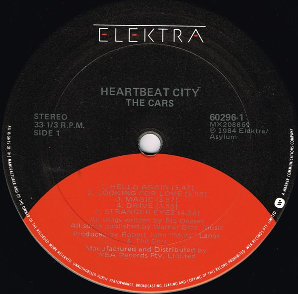 The Cars - Heartbeat City | Elektra (60296-1) - 4