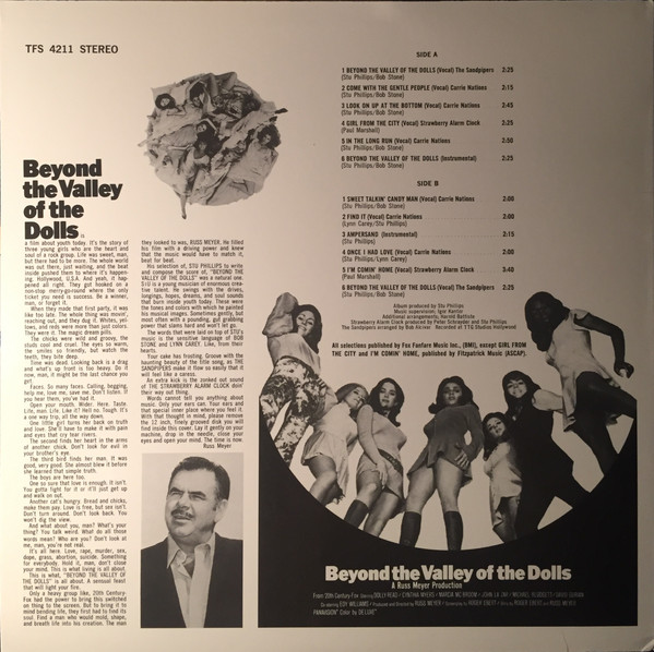 Various - Beyond The Valley Of The Dolls - Original Soundtrack Album | 20th Century Fox Records (TFS 4211) - 2