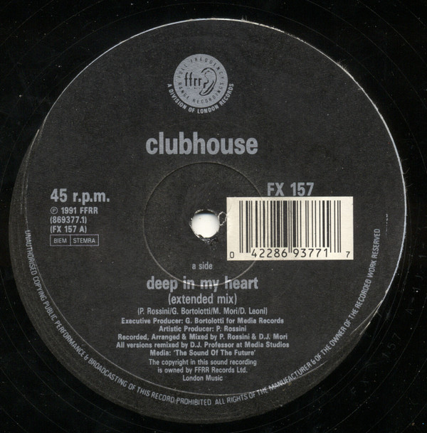 Clubhouse - Deep In My Heart | FFRR (FX 157) - 3 Clubhouse - Deep In My Heart | FFRR (FX 157) - 3