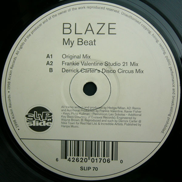 Blaze - My Beat | Slip 'n' Slide (SLIP 70) - 3