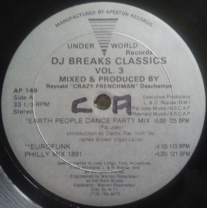 Various - DJ Breaks Classics Vol. 3 | Underworld Records (AP 149) Various - DJ Breaks Classics Vol. 3 | Underworld Records (AP 149)