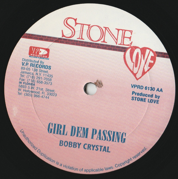 Jack Radics , Bounty Killer & Frisco Kid / Bobby Crystal - Good Loving / Girl Dem Passing | Stone Love (VPRD 6130) - 2