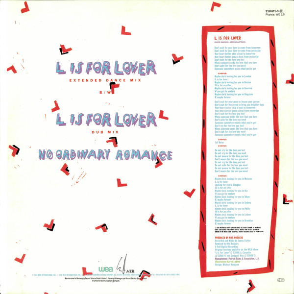 Al Jarreau - L Is For Lover | WEA (258 611-0) - 2 Al Jarreau - L Is For Lover | WEA (258 611-0) - 2