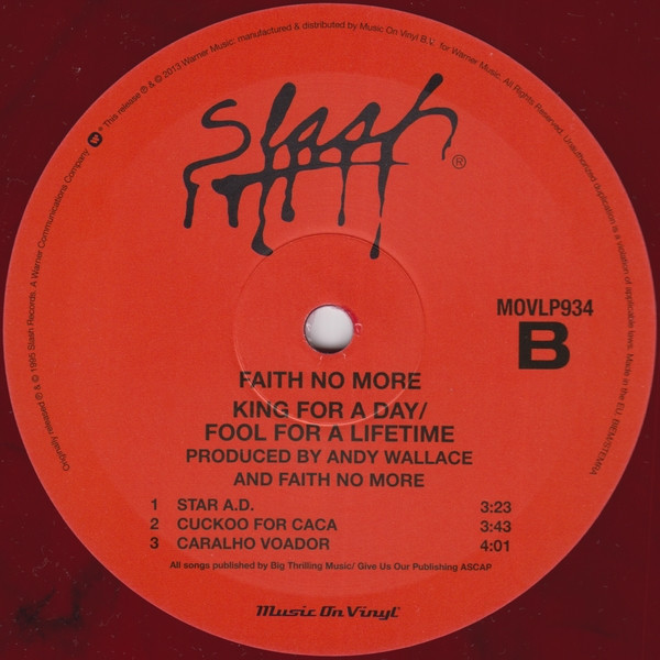 Faith No More - King For A Day Fool For A Lifetime | Slash (MOVLP934) - 4