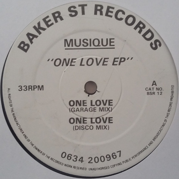 Musique - One Love EP | Baker Street Records (BSR 12) - main
