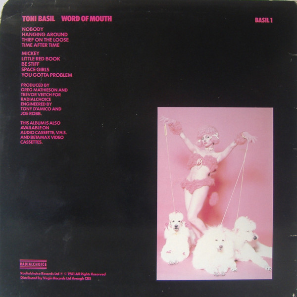 Toni Basil - Word Of Mouth | Radialchoice (BASIL 1) - 2