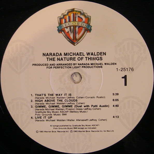 Narada Michael Walden - The Nature Of Things | Warner Bros. Records (1-25176)