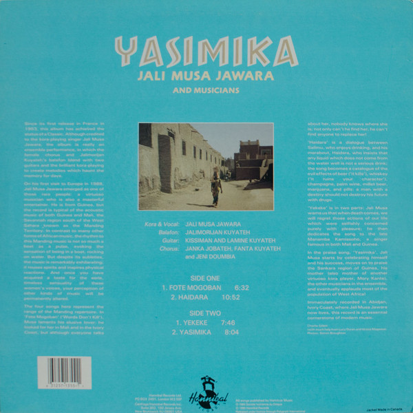 Djeli Moussa Diawara - Yasimika | Hannibal Records (HNBL 1355) - 2