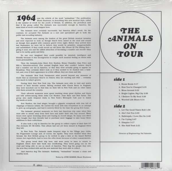 The Animals - The Animals On Tour | ABKCO (9976-1)