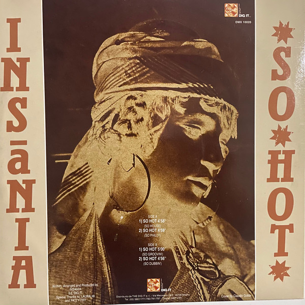 Insania - So Hot | Dig It International (DMX 10020) - 2
