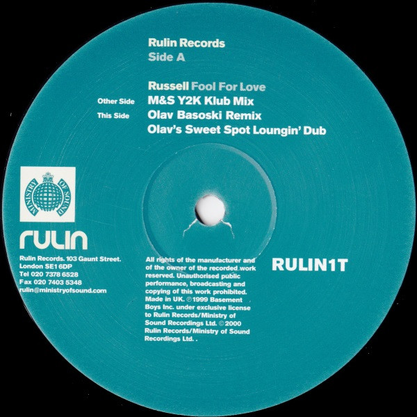 Russell - Fool For Love | Rulin Records (RULIN1T) - 4