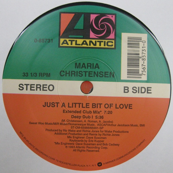 Maria Christensen - Just A Little Bit Of Love | Atlantic (0-85731) - 2 Maria Christensen - Just A Little Bit Of Love | Atlantic (0-85731) - 2