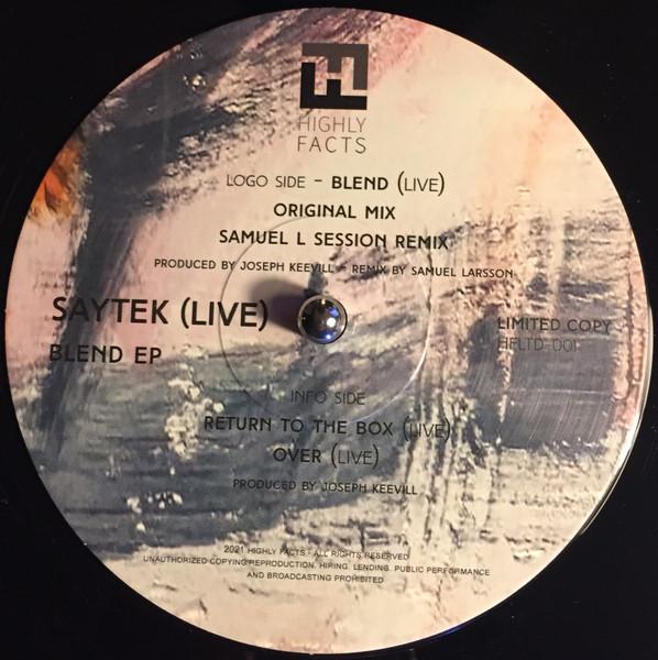 Saytek - Blend EP | Highly Facts (HFLTD-001)