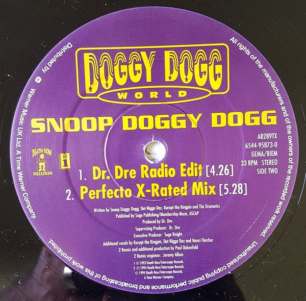 Snoop Dogg - Doggy Dogg World | Death Row Records (A8289TX) - 4 Snoop Dogg - Doggy Dogg World | Death Row Records (A8289TX) - 4