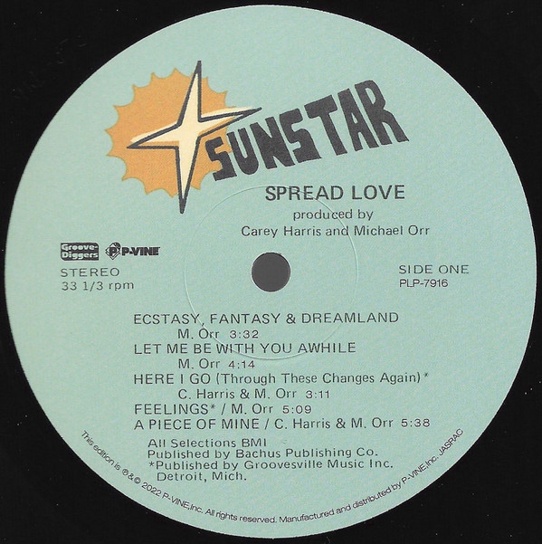 Harris & Orr - Spread Love | P-Vine Records (PLP-7916) - 3