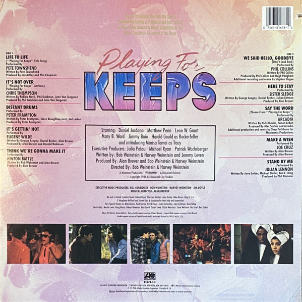 Various - Playing For Keeps (Original Motion Picture Soundtrack) | Atlantic (81678-1-E) - 2 Various - Playing For Keeps (Original Motion Picture Soundtrack) | Atlantic (81678-1-E) - 2