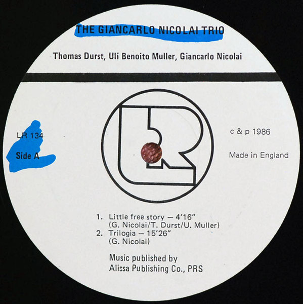 Giancarlo Nicolai Trio - The Giancarlo Nicolai Trio | Leo Records (LR 134) - 3