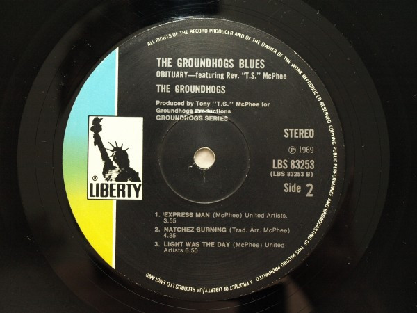 The Groundhogs - Blues Obituary | Liberty (LBS 83253) - 4
