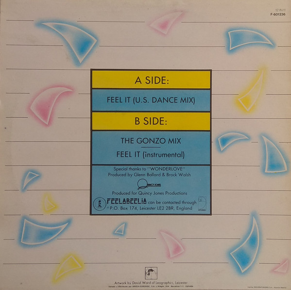 Feelabeelia - Feel It | Island Records (F-601.236) - 2