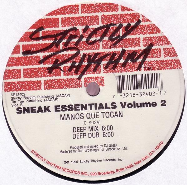 DJ Sneak - Sneak Essentials Volume 2 | Strictly Rhythm (SR12402) - 2 DJ Sneak - Sneak Essentials Volume 2 | Strictly Rhythm (SR12402) - 2