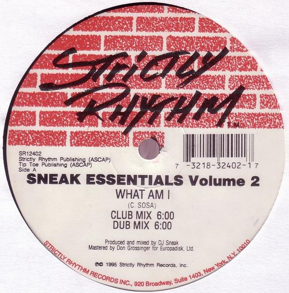 DJ Sneak - Sneak Essentials Volume 2 | Strictly Rhythm (SR12402) - main DJ Sneak - Sneak Essentials Volume 2 | Strictly Rhythm (SR12402) - main
