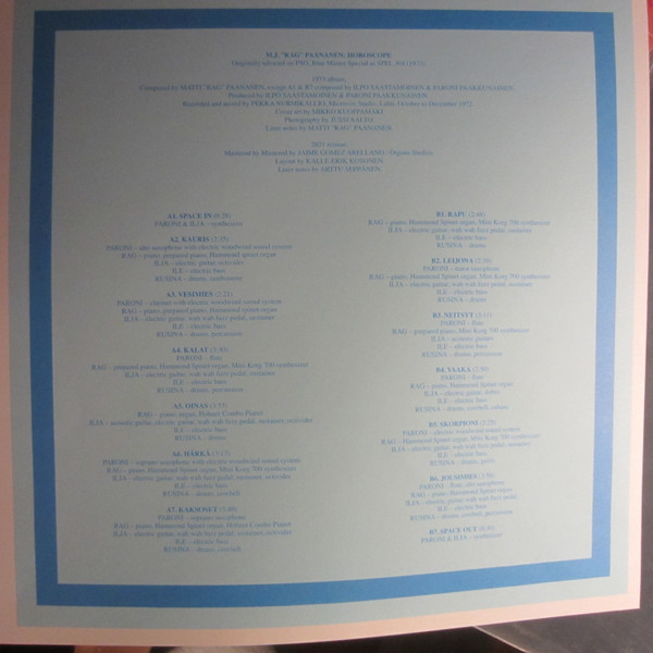 Matti "Rag" Paananen - Horoscope | Mondo Svart (SRE255LP) - 3