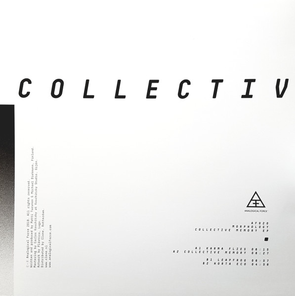 Morphology - Collective Memory EP | Analogical Force (AF020) - 2