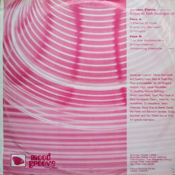Risque De Funk Electrique - Risque De Funk Electrique EP | Mood Groove Music (MGM 109701) - 2