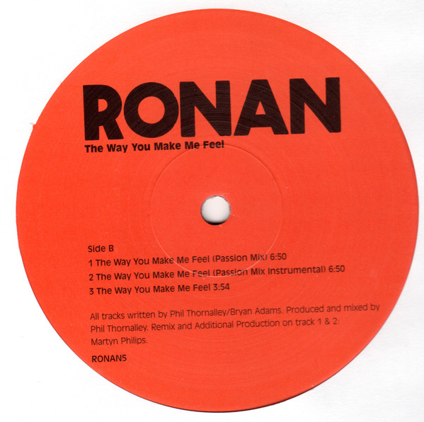 Ronan Keating - The Way You Make Me Feel | Not On Label (Ronan5) - 3