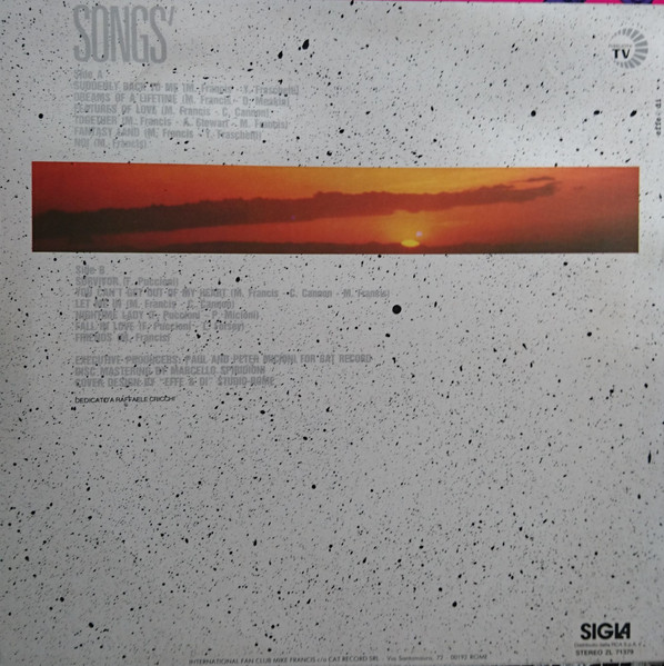 Mike Francis - Songs 1 | Sigla (ZL 71379) - 2 Mike Francis - Songs 1 | Sigla (ZL 71379) - 2